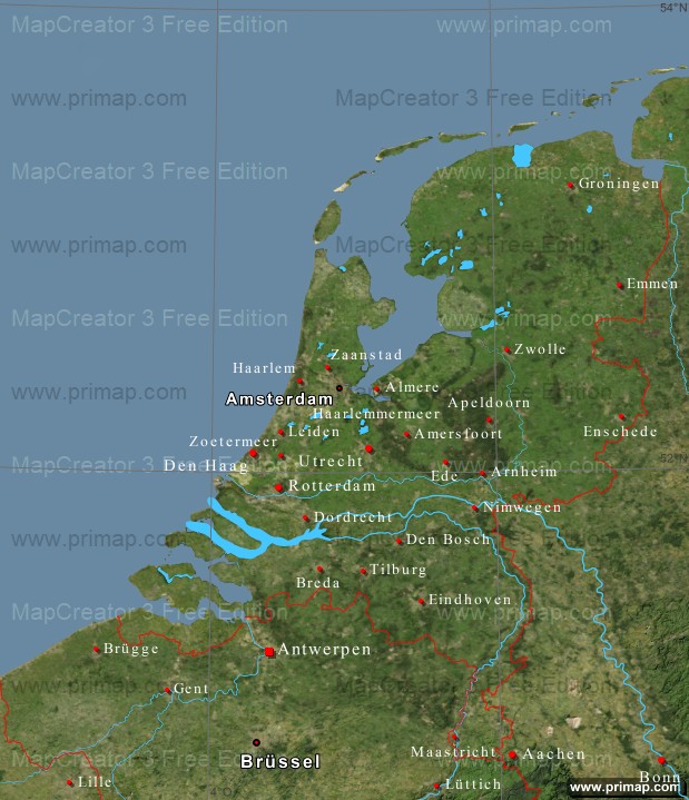 niederlande-karte