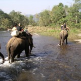 Sangkhla Buri-Elefantenritt
